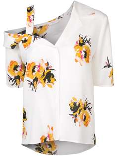 A.L.C. асимметричная рубашка с цветочным принтом