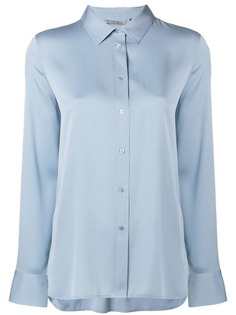 Vince классическая однотонная рубашка