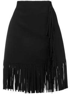 MSGM короткая юбка с бахромой