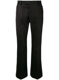 Alexander McQueen расклешенные брюки в тонкую полоску