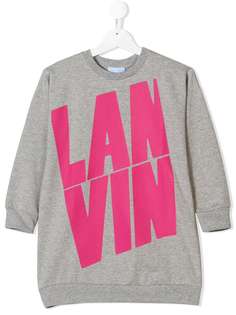 Lanvin Enfant logo oversized dress