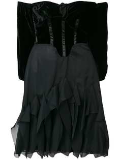 Romeo Gigli Vintage расклешенное платье со спущенными плечами