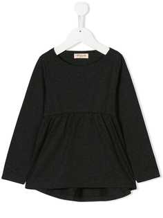 Amelia Milano топ с завышенной линией талии и длинными рукавами