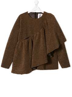 Touriste TEEN Mimosa faux shearling top