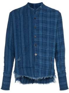 Greg Lauren рубашка в клетку