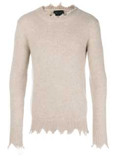 Overcome джемпер с эффектом потертости