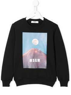 Msgm Kids толстовка с принтом