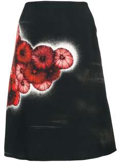 Prada Vintage юбка мини с цветочным принтом