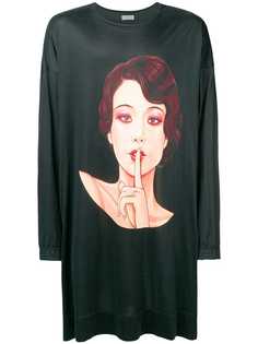 Yohji Yamamoto face print oversized T-shirt