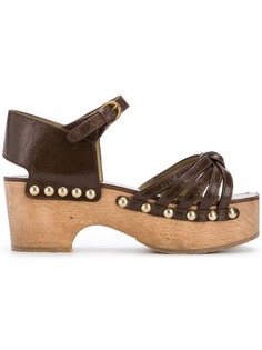 Chanel Vintage сандалии на платформе с ремешками