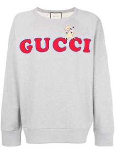 Gucci толстовка с принтом логотипа