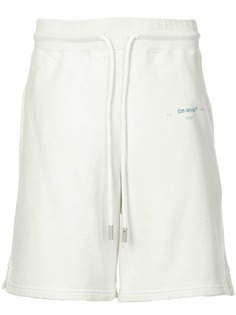 Off-White бермуды с принтом логотипа
