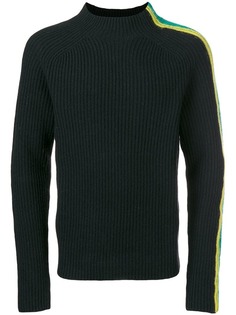 Paura свитер с высоким воротом и полосками