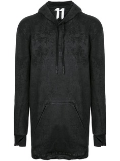 11 By Boris Bidjan Saberi толстовка с мраморным эффектом