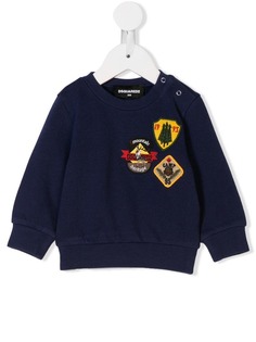 Dsquared2 Kids толстовка с заплатками