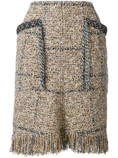 Sonia Rykiel твидовая короткая юбка