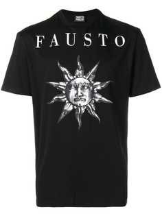 Fausto Puglisi sun print logo T-shirt