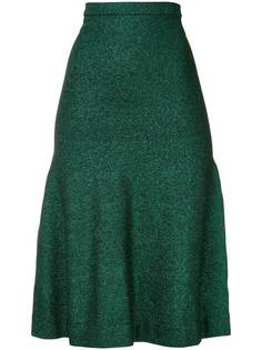 GINGER & SMART Allude Metallic Knit Skirt