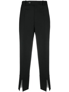 Helmut Lang костюмные брюки с разрезами спереди