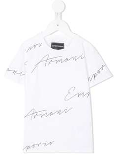 Emporio Armani Kids футболка с логотипом