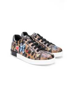 Dolce & Gabbana Kids leopard print sneakers