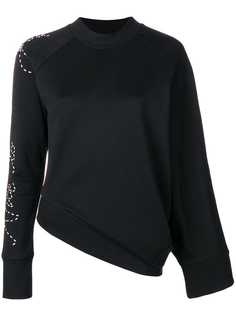 Y-3 свитер Y-3 Adidas X Yohji Yamamoto асимметричного кроя со слоганом