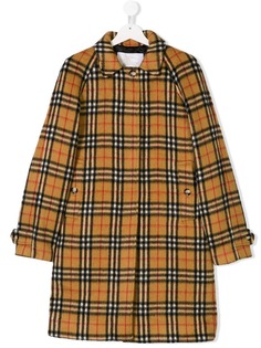 Burberry Kids пальто в клетку