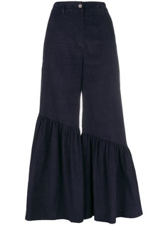 Neul ruffle hem trousers
