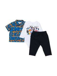 Burberry Kids подарочный набор с принтом граффити