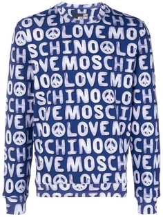 Love Moschino толстовка с принтом логотипов