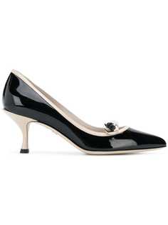 Dolce & Gabbana bulldog appliqué pumps