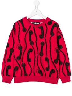Jeremy Scott Junior phone print sweatshirt