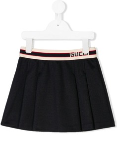 Gucci Kids юбка со складками