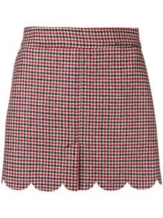 Red Valentino короткая юбка в клетку