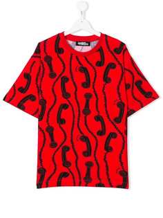 Jeremy Scott Junior TEEN phone print T-shirt
