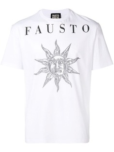 Fausto Puglisi sun print logo T-shirt