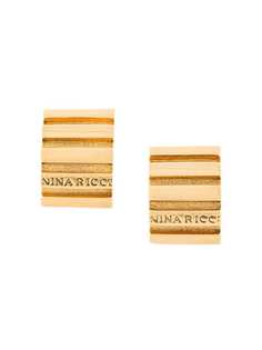 Nina Ricci Vintage statement hoop clip-on earrings