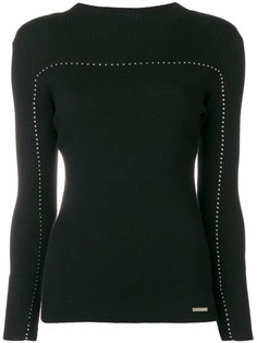 Frankie Morello джемпер со вставкой в рубчик