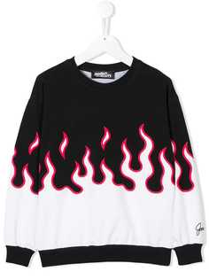 Jeremy Scott Junior flame print sweatshirt
