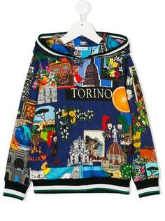 Dolce & Gabbana Kids толстовка с принтом Italy tour