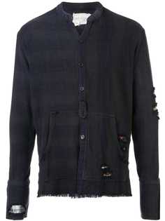 Greg Lauren рубашка с рваными деталями