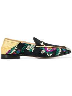 Fabi floral embroidered loafers