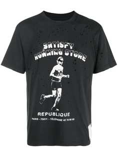 Satisfy Bootleg moth eaten printed T-shirt
