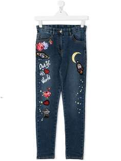 Monnalisa джинсы с заплатками