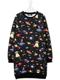 Jeremy Scott Junior TEEN space print dress