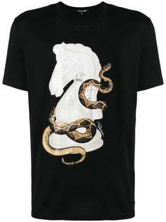 Roberto Cavalli horse snake T-shirt