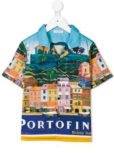 Dolce & Gabbana Kids рубашка с принтом Portofino