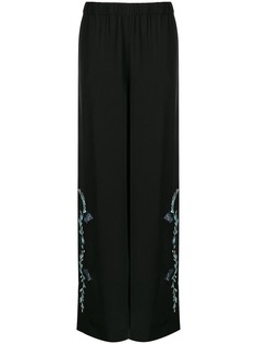 Vilshenko embroidered side slit trousers