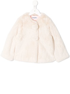 Familiar faux fur pompom jacket