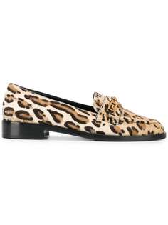 Versace Medusa leopard loafers